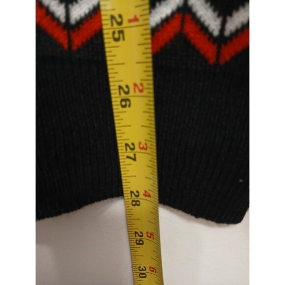 UGLY Gingerbread Christmas Sweater Men's Sz M Black 3D Light Bulbs Office Party - Picture 11 of 16